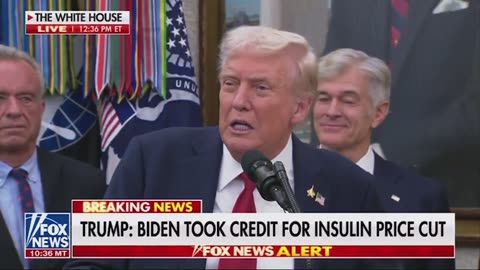 Trump SLAMS Biden for Stealing Credit for Insulin Price Cap 