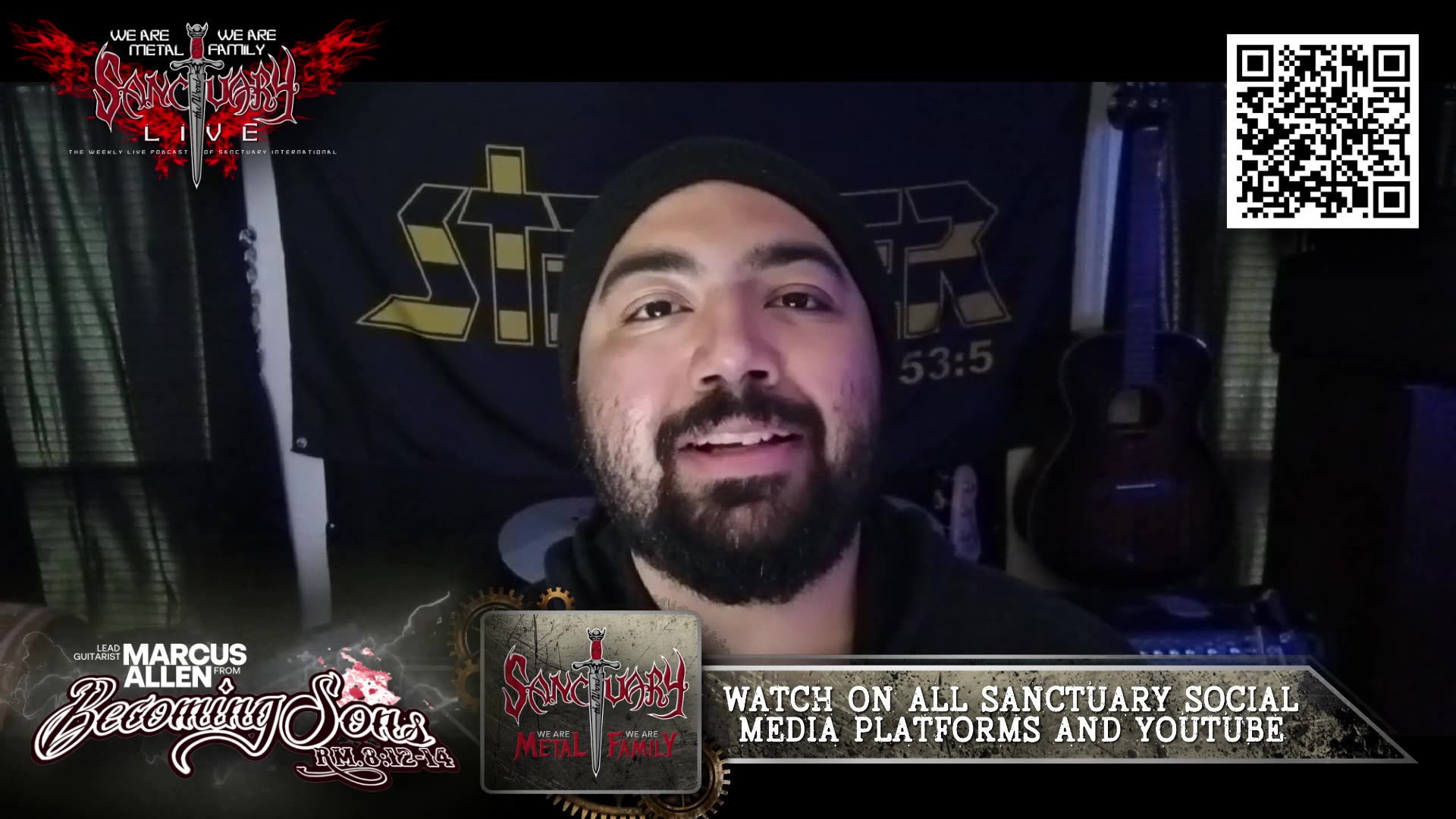 BECOMING SONS Lead Guitarist MARCUS ALLEN on #SANCTUARYLIVE