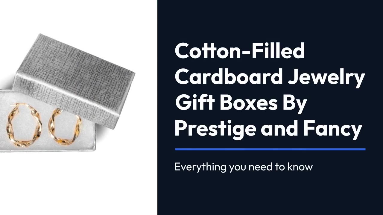 Durable Cardboard Boxes for Jewelry – Elegant & Secure Packaging