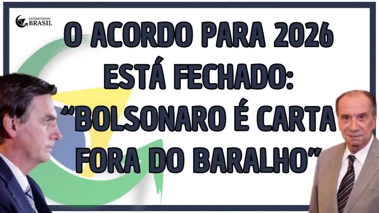 ACORDO PARA 2026 ESTÁ FECHADO: Bolsonaro é CARTA FORA do baralho #jairbolsonaro #eleições2026