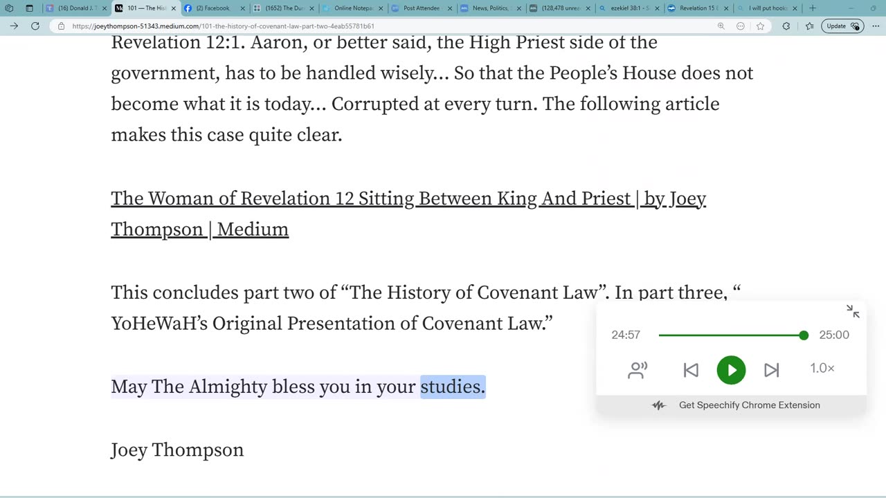 The History of Covenant Law, Part 6