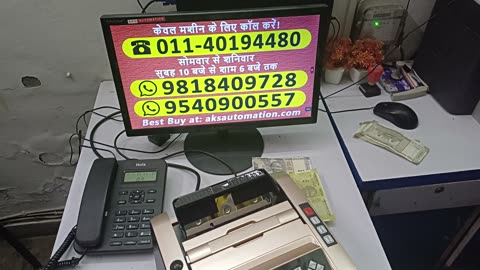 Get Cash Counting Machine in Telangana with Fake Note Detector