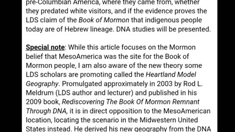 Do the white Indians of Darien prove the book of Mormon article by Janis Hutchinson part 1