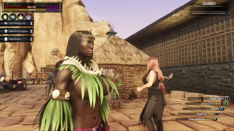 Conan Exiles beginners guide farming Iron and stone busty boobs