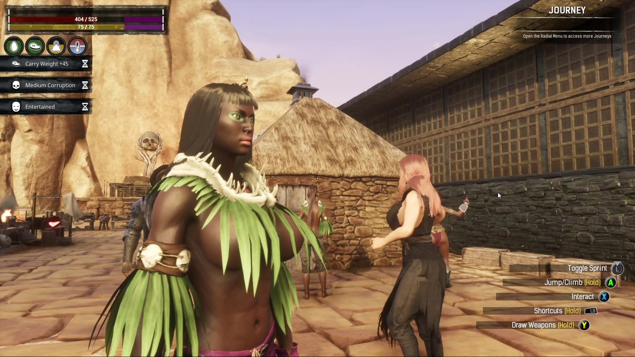 Conan Exiles beginners guide farming Iron and stone busty boobs