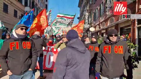 Genova - LAVORO. A GENOVA TUTE BLU IN SCIOPERO: CONTRATTO E PALANCHE (20.02.25)