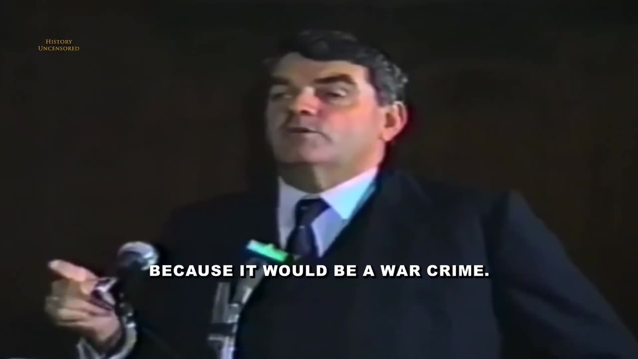 Hitler signed the "Geneva Gas Protocol" saying that he would never use gas first because it would be a war crime- David Irving