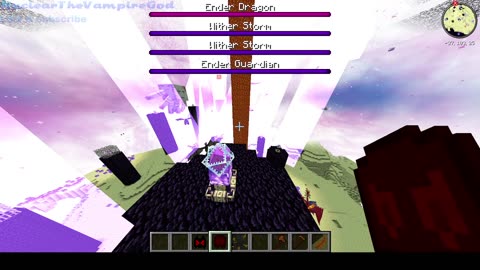 Minecraft Witherstorm vs Cataclysm ignis and Cosmic fiend, Dragons and more symphony of rulecraft