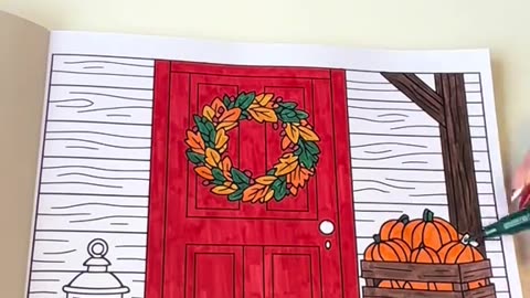 Autumn Vibes Coloring Book - Full Page Time-Lapse 🍂 | Relaxing Art & Stress Relief
