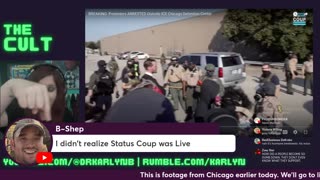 LIVE ANTIFA ICE PROTEST / RIOT COVERAGE, CHICAGO AND PORTLAND