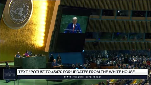 President Trump at UNGA Full Speech on Sept 23 2025