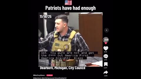 Dearborn MI city council meeting - GTFO ! ..