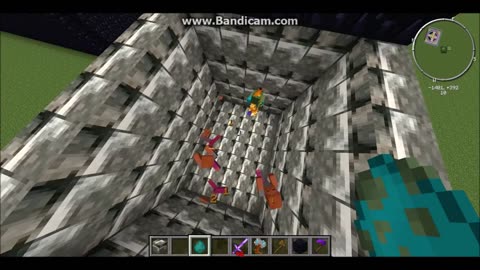 Me inhumanely torturing zombies in minecraft