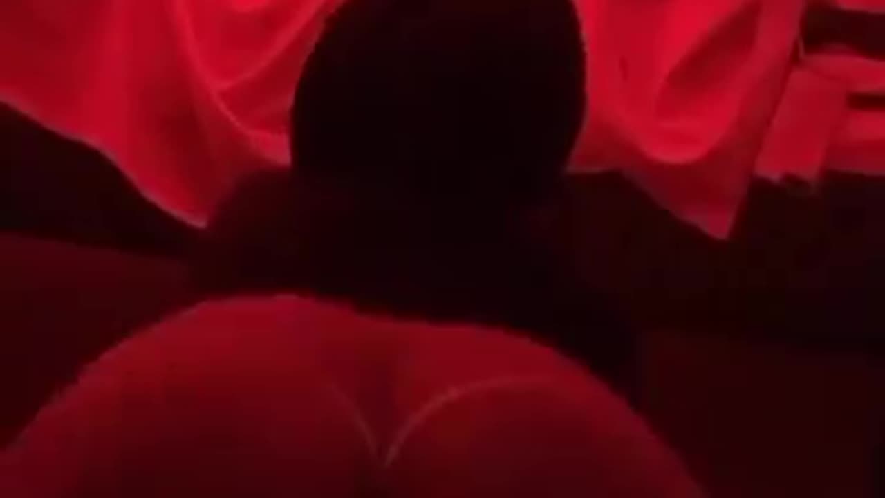 Twerking in the red room.