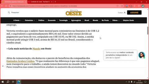 Comissária argentina revela salários e benefícios na Emirates.mp4