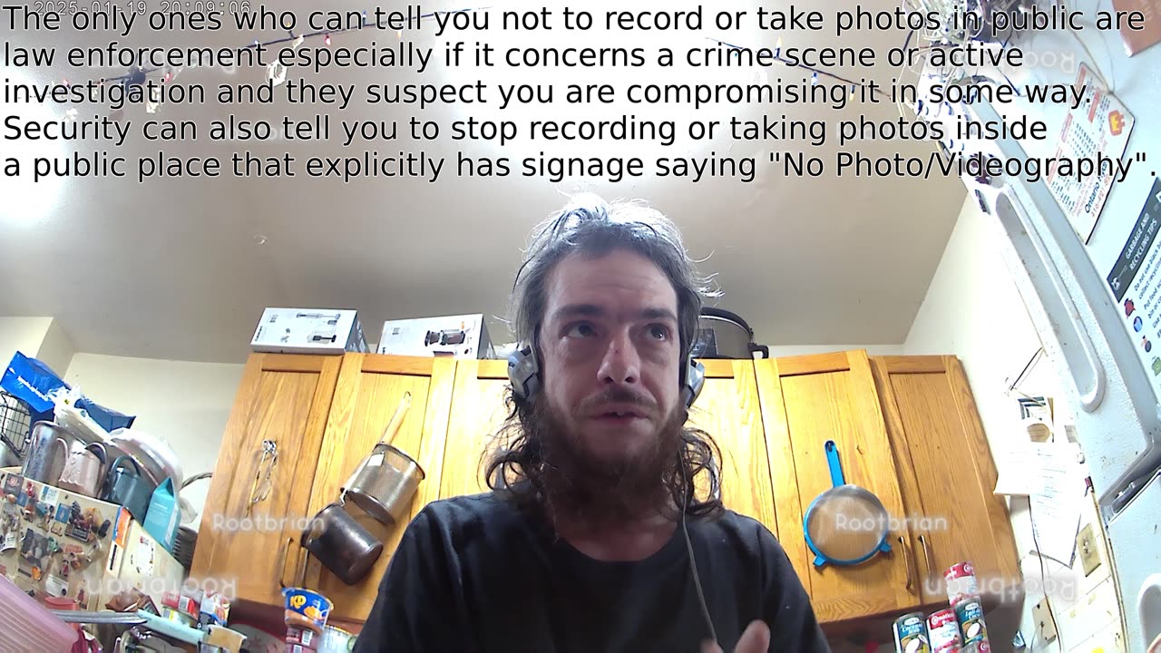 Regarding the accusations of so-called "stalking" when recording timelapse video