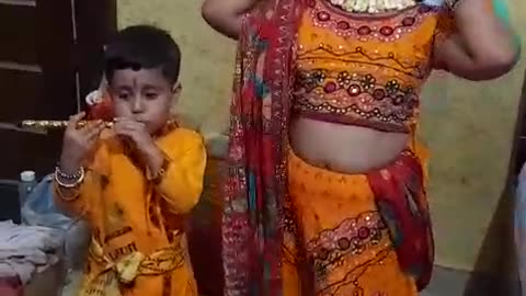 Radha Dance with little Kanha