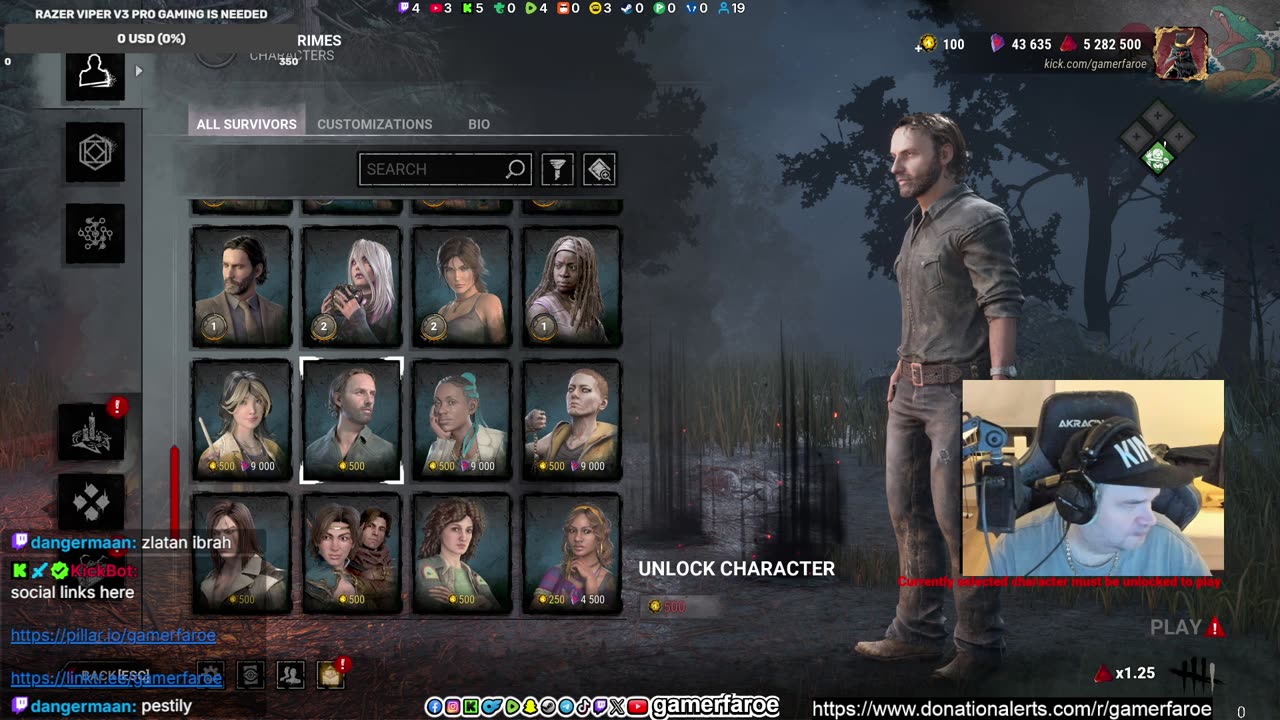 playing DBD new killer new survivior