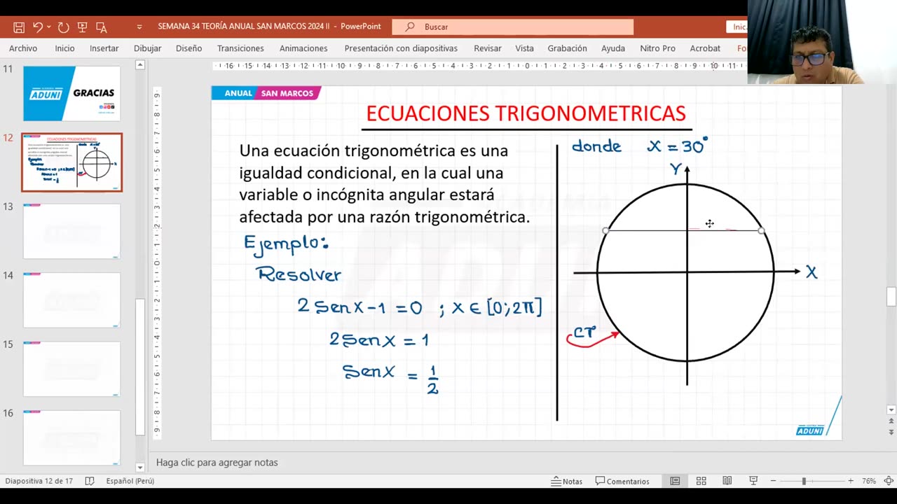 ANUAL ADUNI 2024 | Semana 34 | Trigonometría