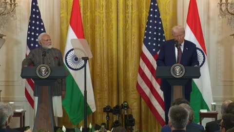 President Trump Hosts a Press Conference with Prime Minister Narendra Modi