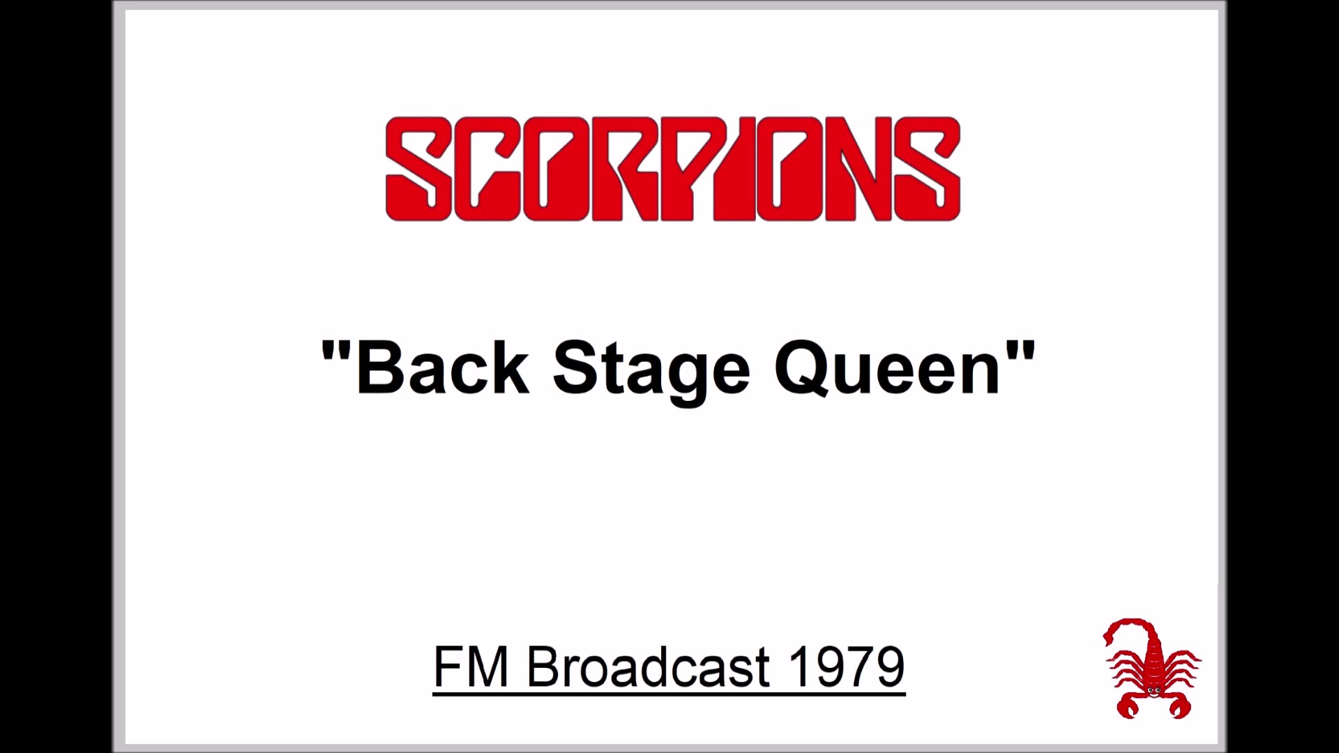 Scorpions - Back Stage Queen (Live in Reading, England August 25, 1979) FM Broadcast
