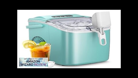 AGLUCKY Ice Makers CountertopPortable Ice Maker Machine with HandleSelf-Cleaning Ice Maker Review