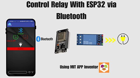 Control a Relay with ESP32 via Bluetooth Using MIT App Inventor_Part 1
