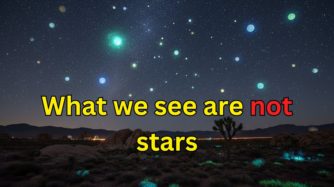 What we see are not stars