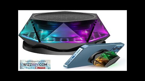 HS-001Y Mini Magnetic Base bluetooth Speaker Portable Subwoofer Speaker Stereo Sound RGB Review