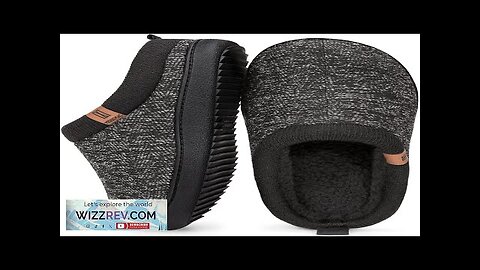 MERRIMAC Men's Slip-on Slippers Comfy Memory Foam Non-slip Indoor House Shoes Review