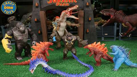 6 New Godzilla x Kong New Empire Toys 2025 Unboxed King Kong Toys Skull Island Amazing Dinosaurs 67