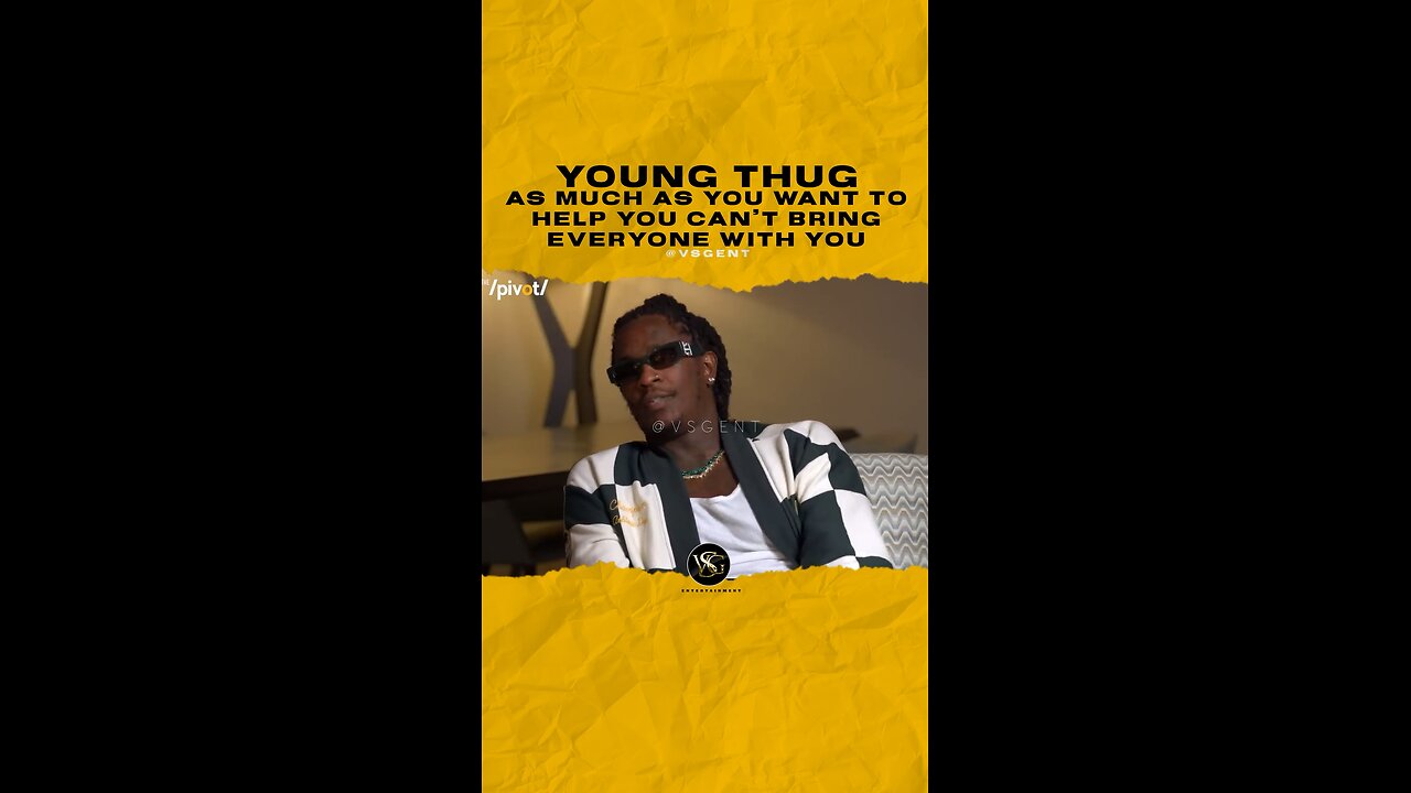 @thuggerthugger1 As much as you want to help you can’t bring everyone with you