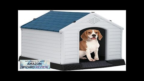 FDW Dog House Indoor Outdoor Durable Ventilate Waterproof Pet Plastic Dog House Review