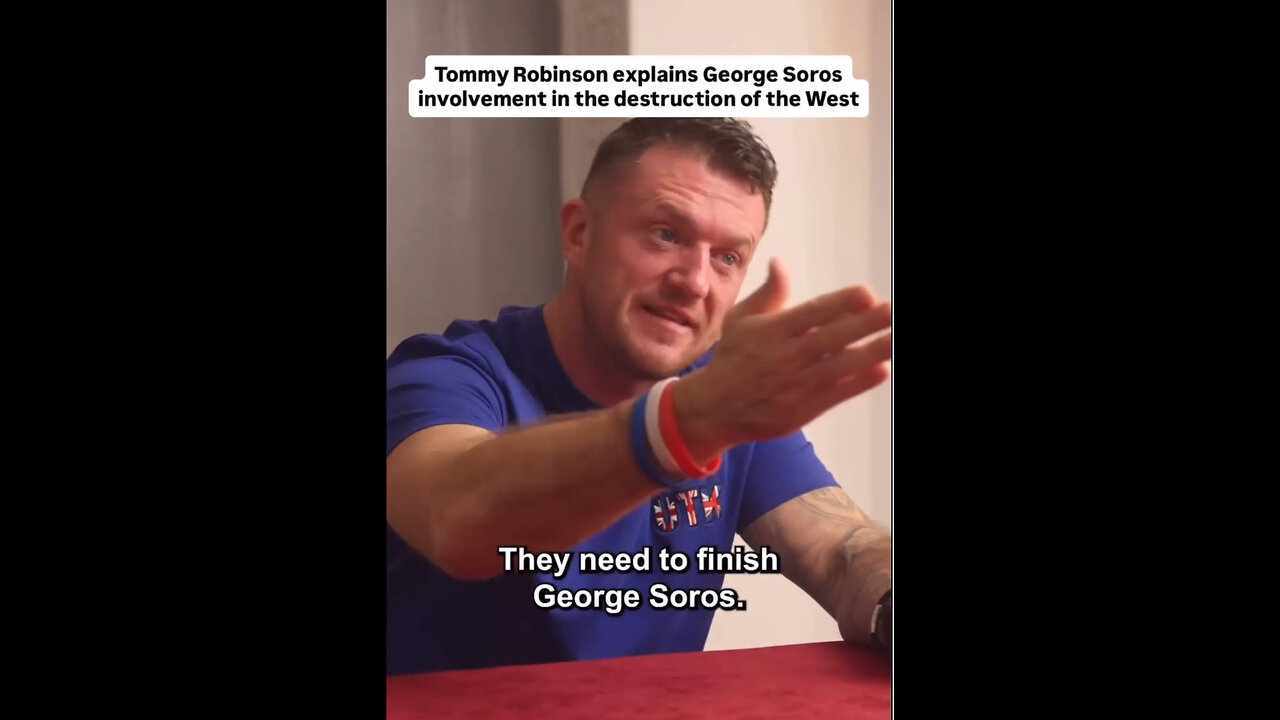 Tommy Robinson explains George Soros involvement in the destruction of the West👹 Link ⏬⏬