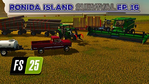 Survival on Ronida Island #16 | Selling Products. Oat Harvest w/ New JD T560. | Farming Simulator 25