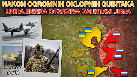 Veliki Geran Udari⚔Borbe uz Granicu⚔Ukr.Ofanziva Poražena⚔Zaliznične Palo⚔Proboj u Liman.10.02.2026.