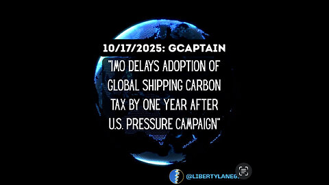 🚩Marked Safe From IMO Shipping Carbon Taxes (for another year)
