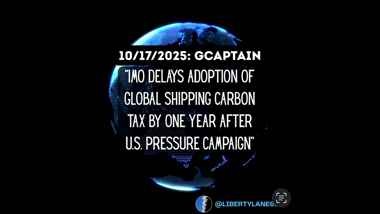 🚩Marked Safe From IMO Shipping Carbon Taxes (for another year)