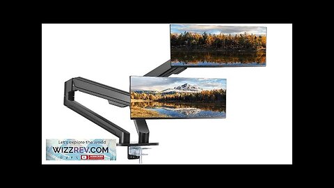 VEVOR Dual Monitor Stand for Desk Supports 13"-35" Screens Fully Adjustable Gas Review