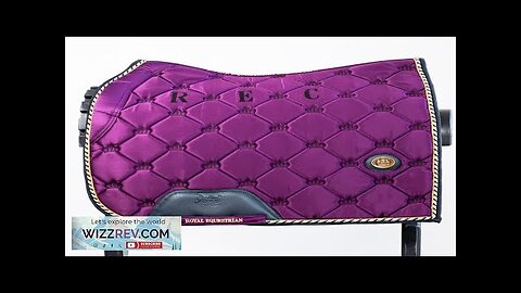 ROYAL EQUESTRIAN DRESSAGE SADDLE PAD PURPLE NAVY FULL Review