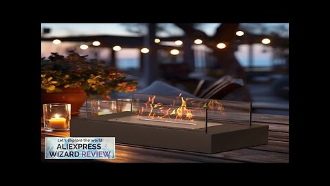 Tabletop Fire Pit Portable Fireplace Real Flame Burning Smokeless Ashless Outdoor Indoor Review