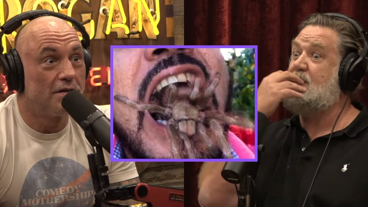 Joe Rogan: Russell Crowe's Spider Scene GONE WRONG