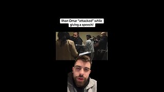Ilhan Omar “attacked” while giving a speech!
