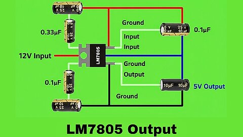 ⚡Convert 12V to 5V Easily | Simple LM7805 Power Supply Circuit Viral Hashtags: #Electronics