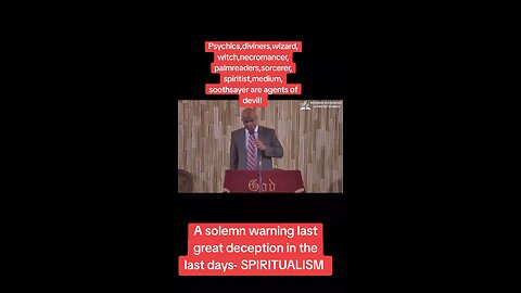 Diviners, Necromancer, palmreaders sorcerer spiritist medium soothsayer are agents of Satan!