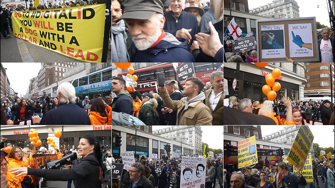 LONDON 3: NO to DIGITAL ID – You WILL be a DOG with a COLLAR and LEAD. A CIVIL LIBERTY NIGHTMARE!