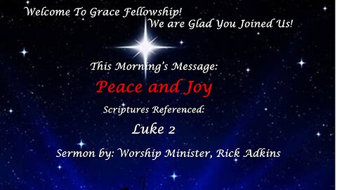 Peace and Joy - 12.21.25