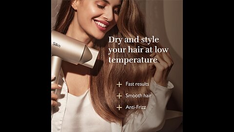 Silk’n Lightweight Ionic Blow Dryer with Diffuser and Concentrator - SilkyAir Hair Dryer