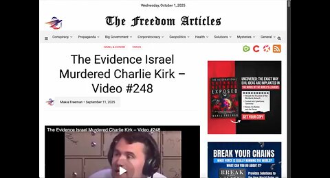 🔺🇺🇸 Charlie Kirk PsyOp: 33 Red Flags 🚩