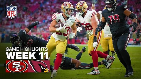 San Francisco 49ers vs Arizona Cardinals week 11 game highlights